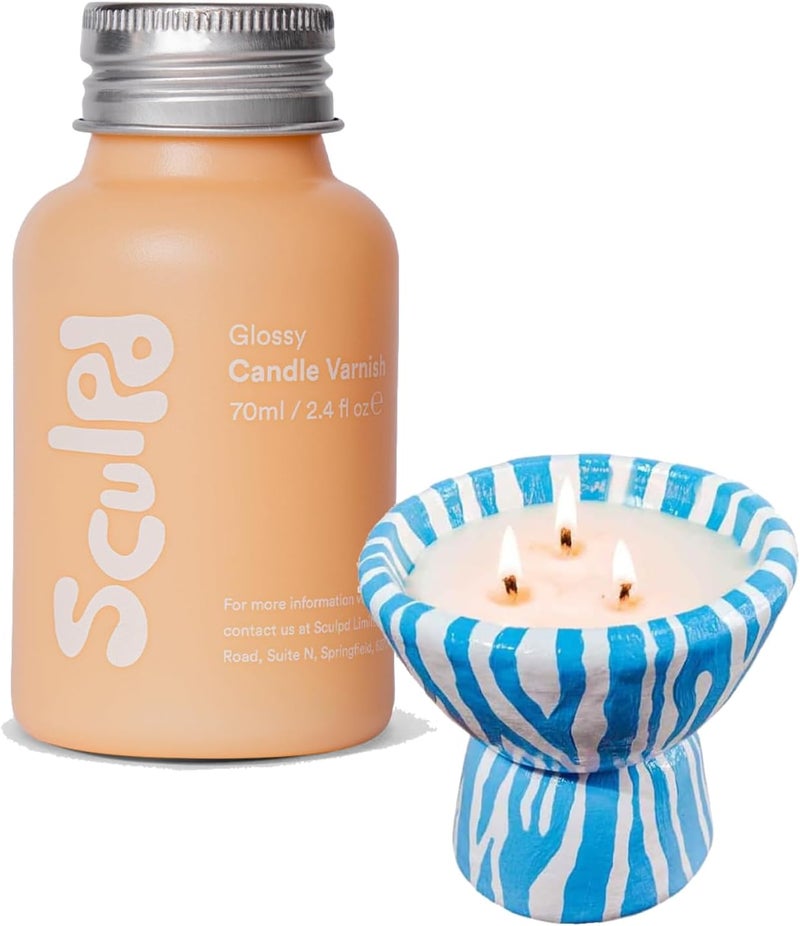 Sculpd 70 ml Gloss Candle Glaze, Scratch Resistant and Fireproof Gloss Candle Varnish - Image 1